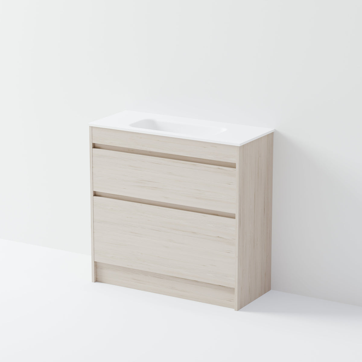 Luxe 900 Slim Floorstanding Vanity | 2 Drawer
