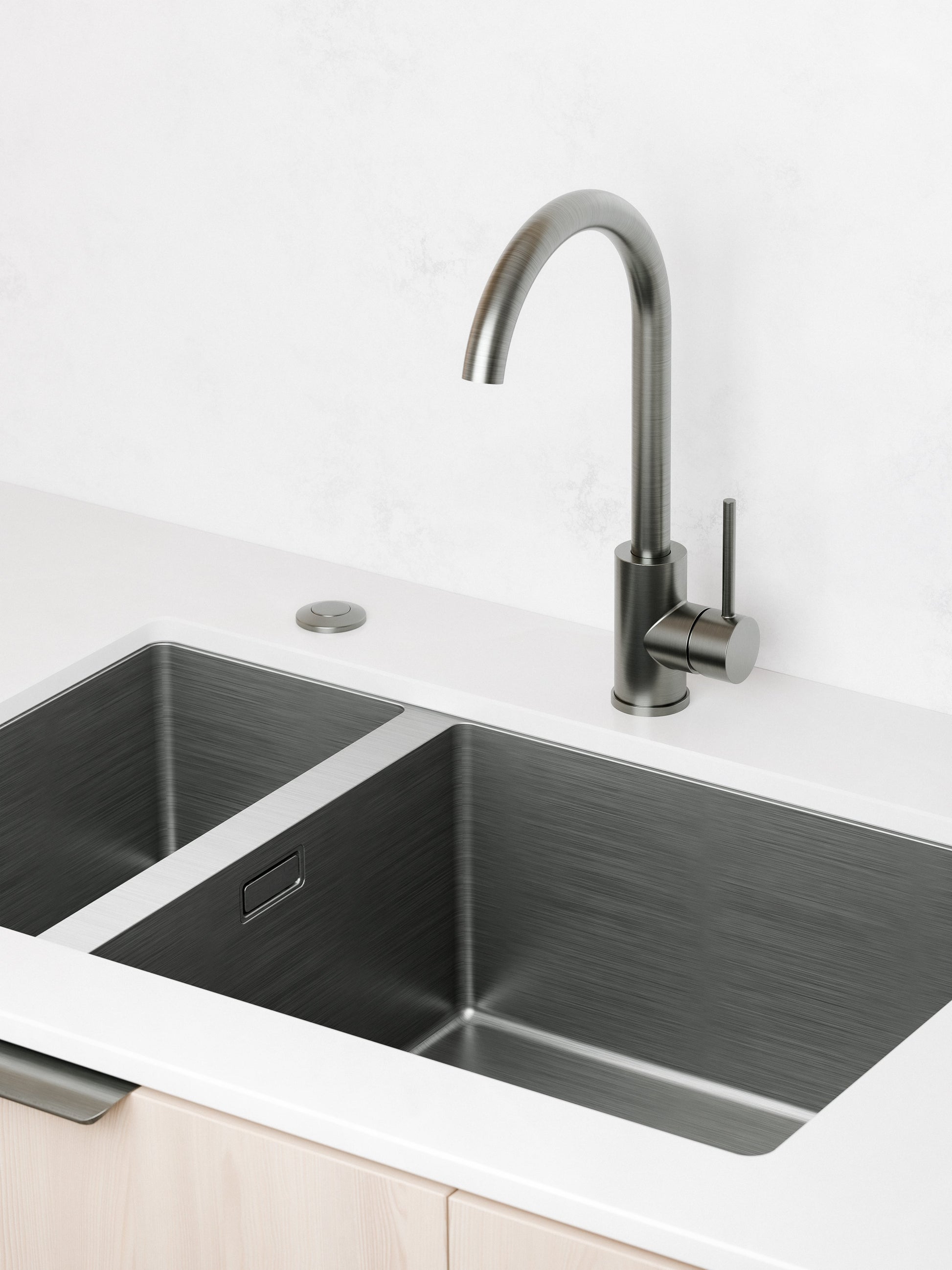 Pavia Gooseneck Kitchen Mixer