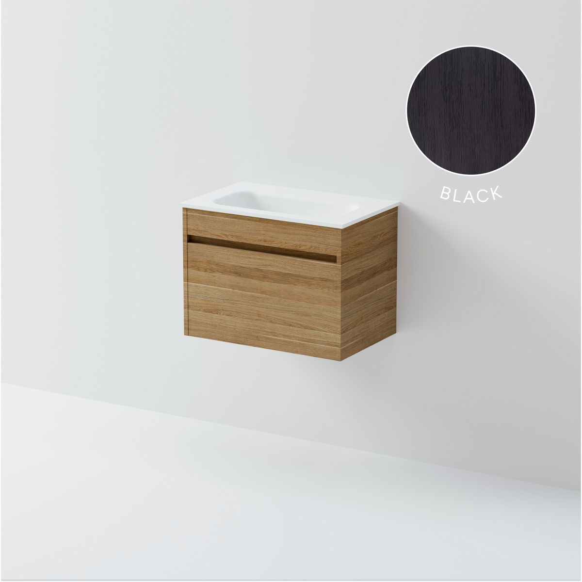 Luxe 600 Slim Wall Hung Vanity | 1 Drawer