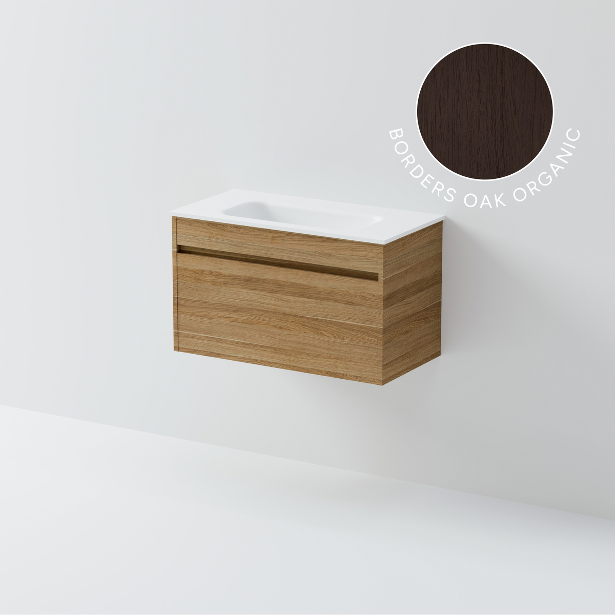 Luxe 750 Slim Wall Hung Vanity | 1 Drawer