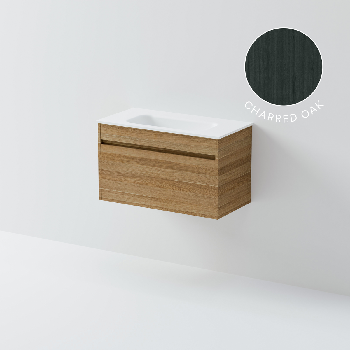 Luxe 750 Slim Wall Hung Vanity | 1 Drawer