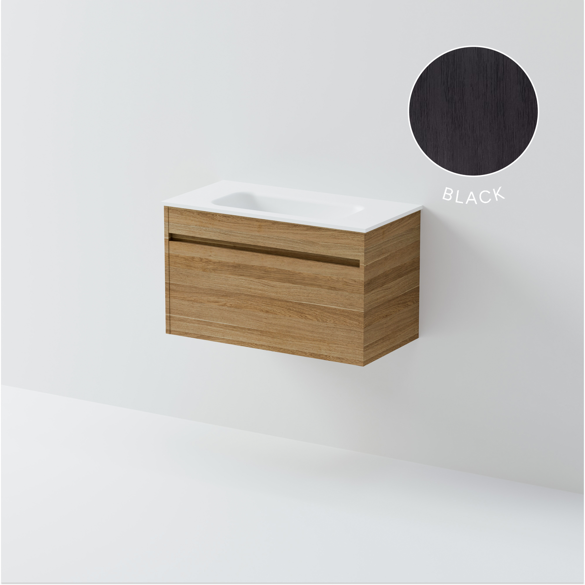 Luxe 750 Slim Wall Hung Vanity | 1 Drawer