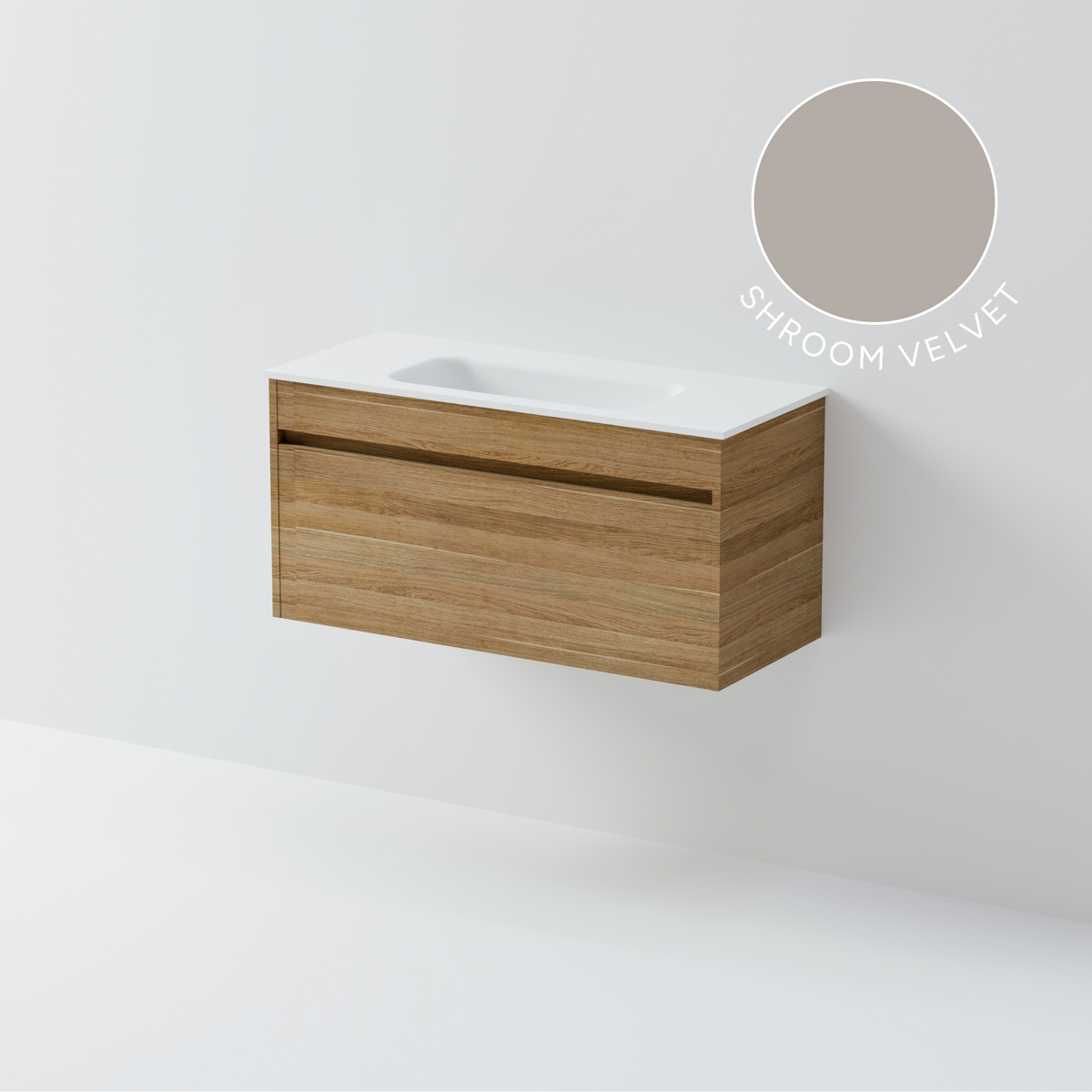 Luxe 900 Slim Wall Hung Vanity | 1 Drawer