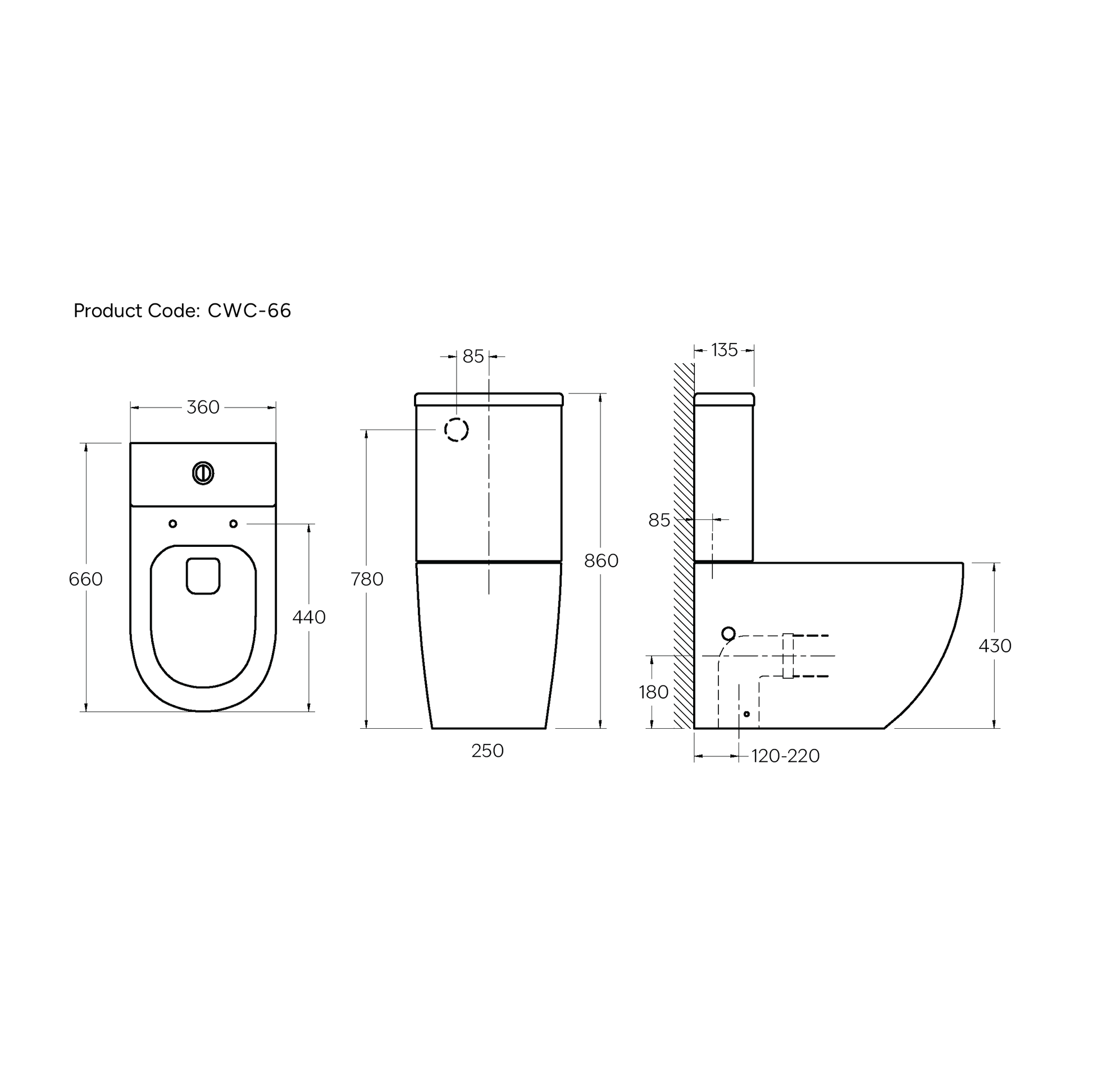 CODE FLOW TYPHOON BTW TOILET SUITE RANGE