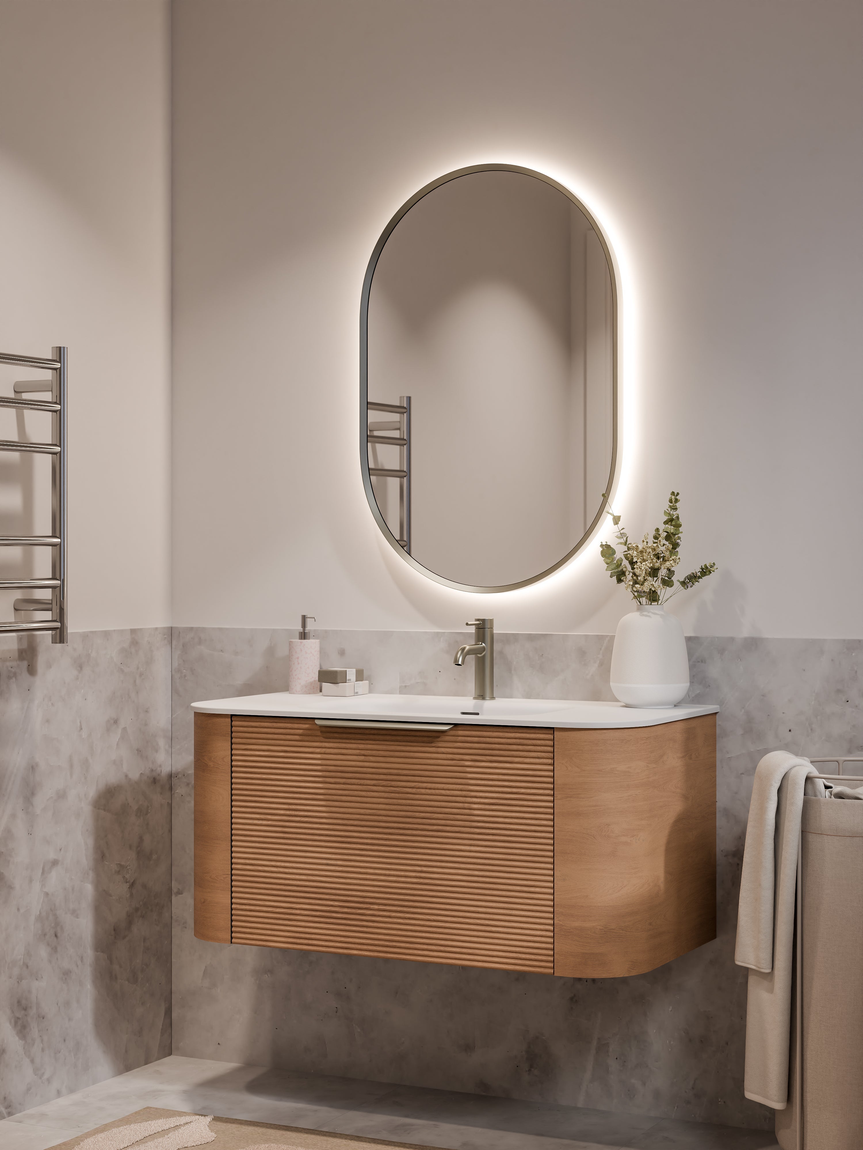 Code Nature 1000 Vanity | Navarra Sink | Orchard Front