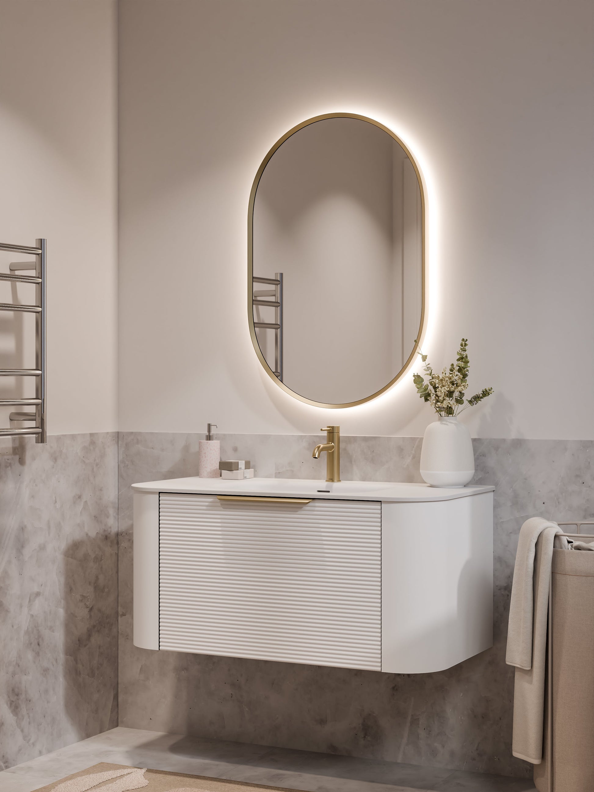 Code Nature 1000 Vanity | Navarra Sink | Orchard Front