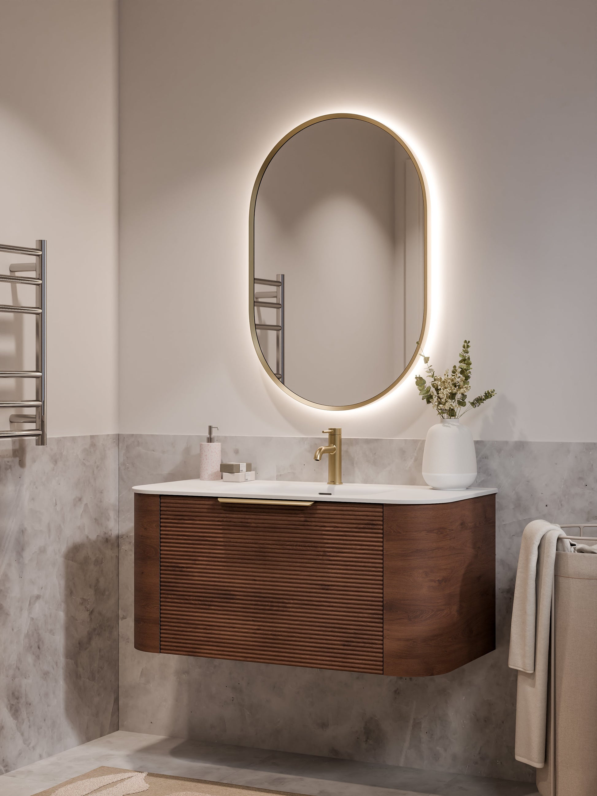 Code Nature 1000 Vanity | Navarra Sink | Orchard Front