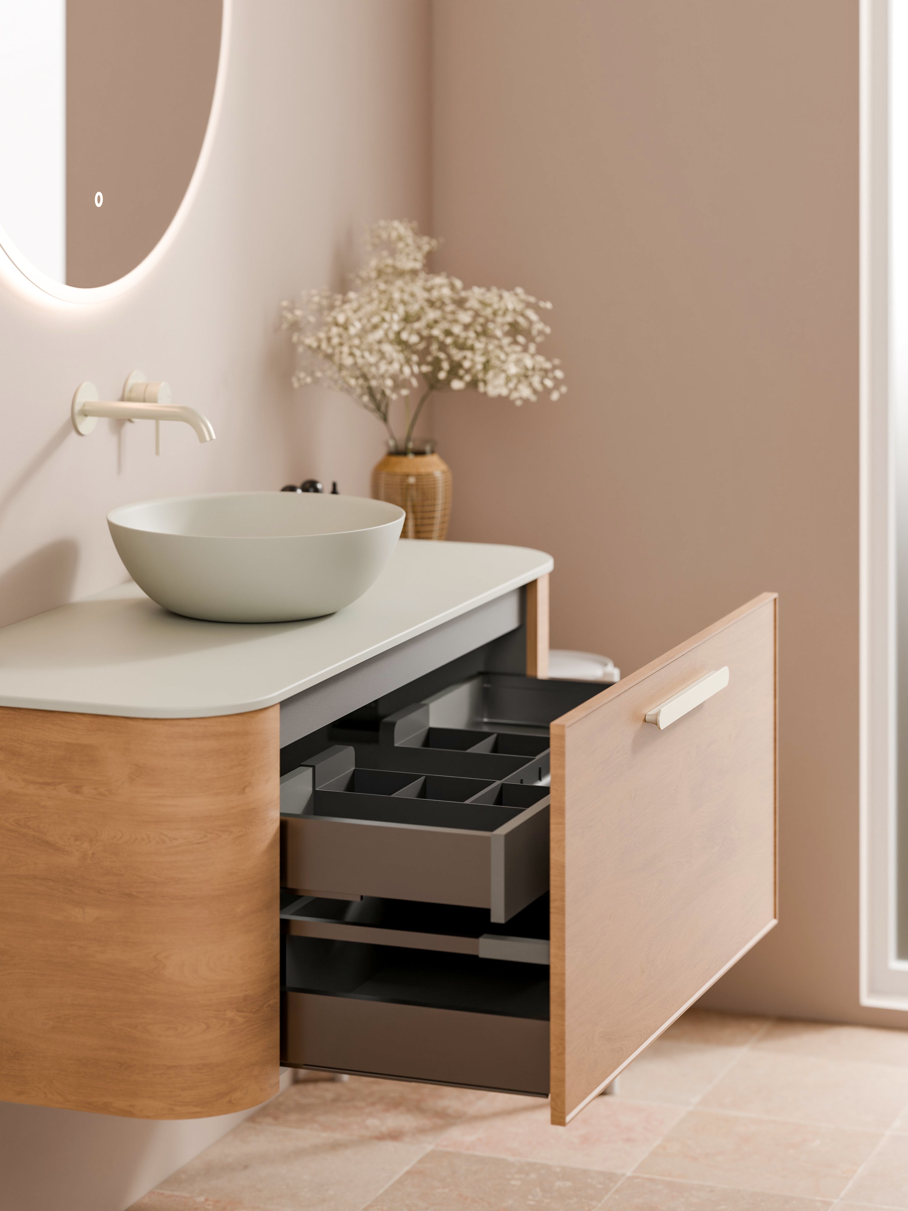 Code Nature 1200 | Vanity Flat Slab Top | Axel Front