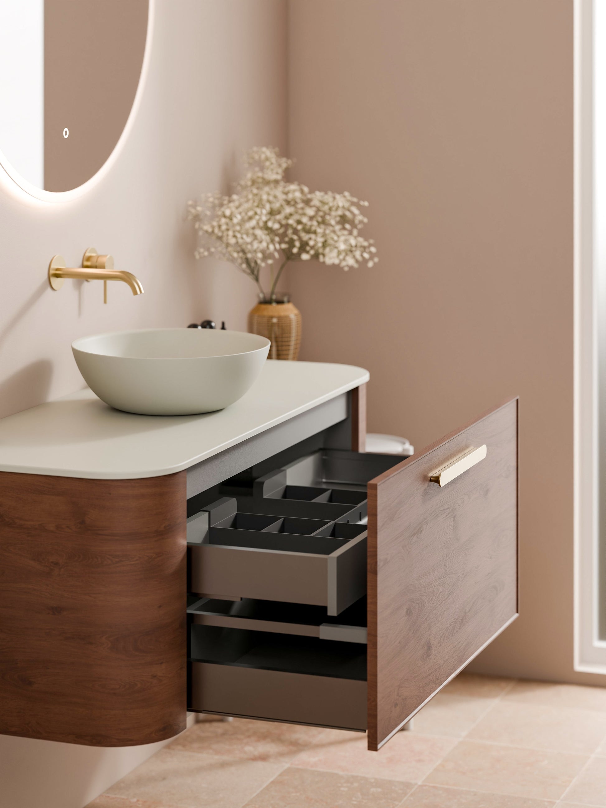 Code Nature 1200 | Vanity Flat Slab Top | Axel Front