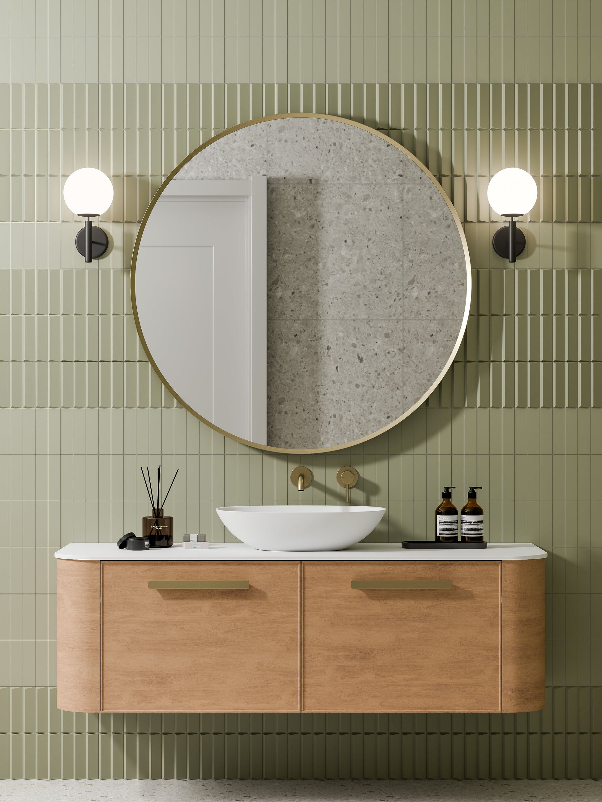 Code Nature 1500 Vanity | Flat Slab Top | Single Sink | Axel Front