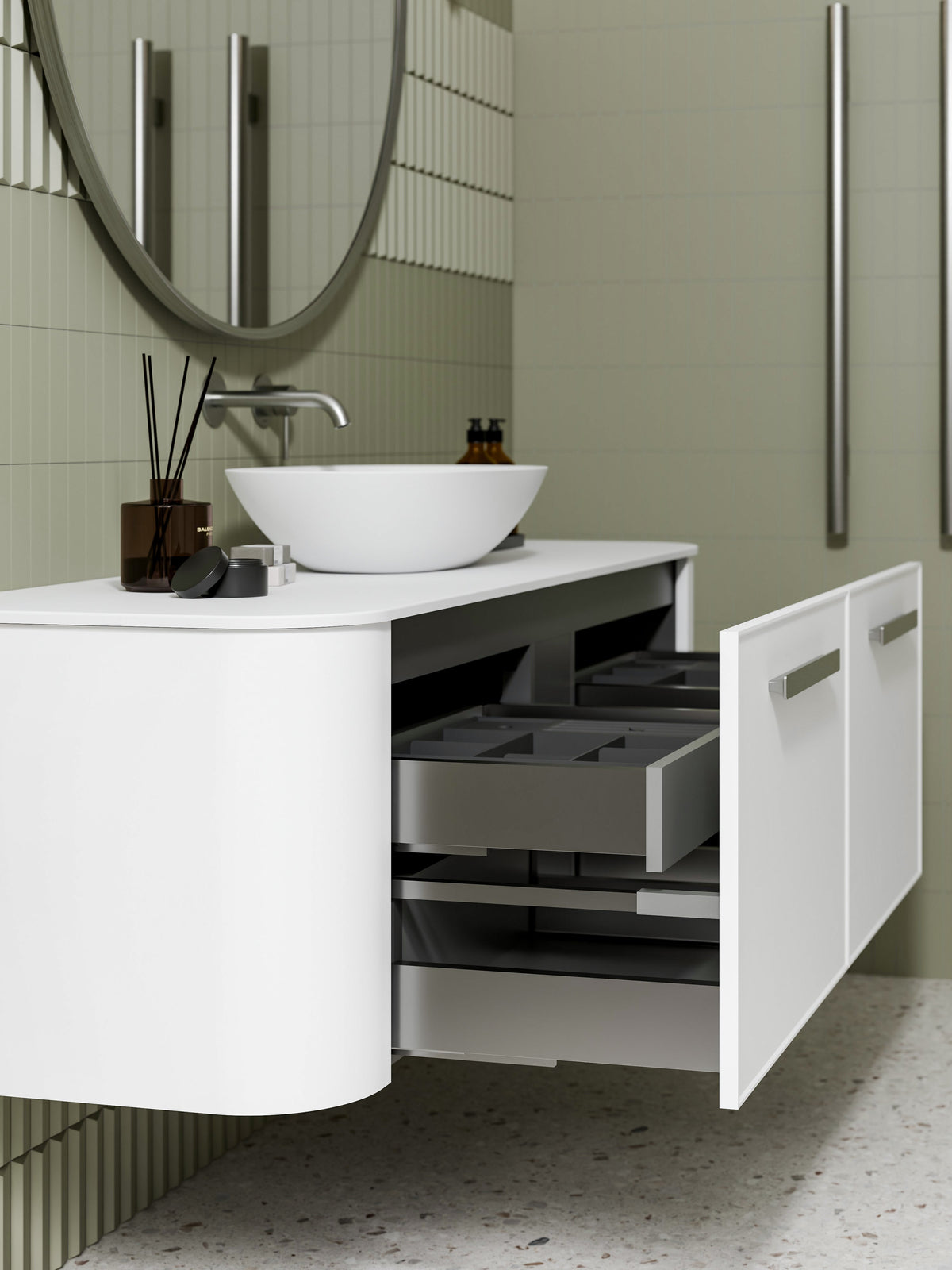 Nature 1500 Vanity | Single Inset Basin