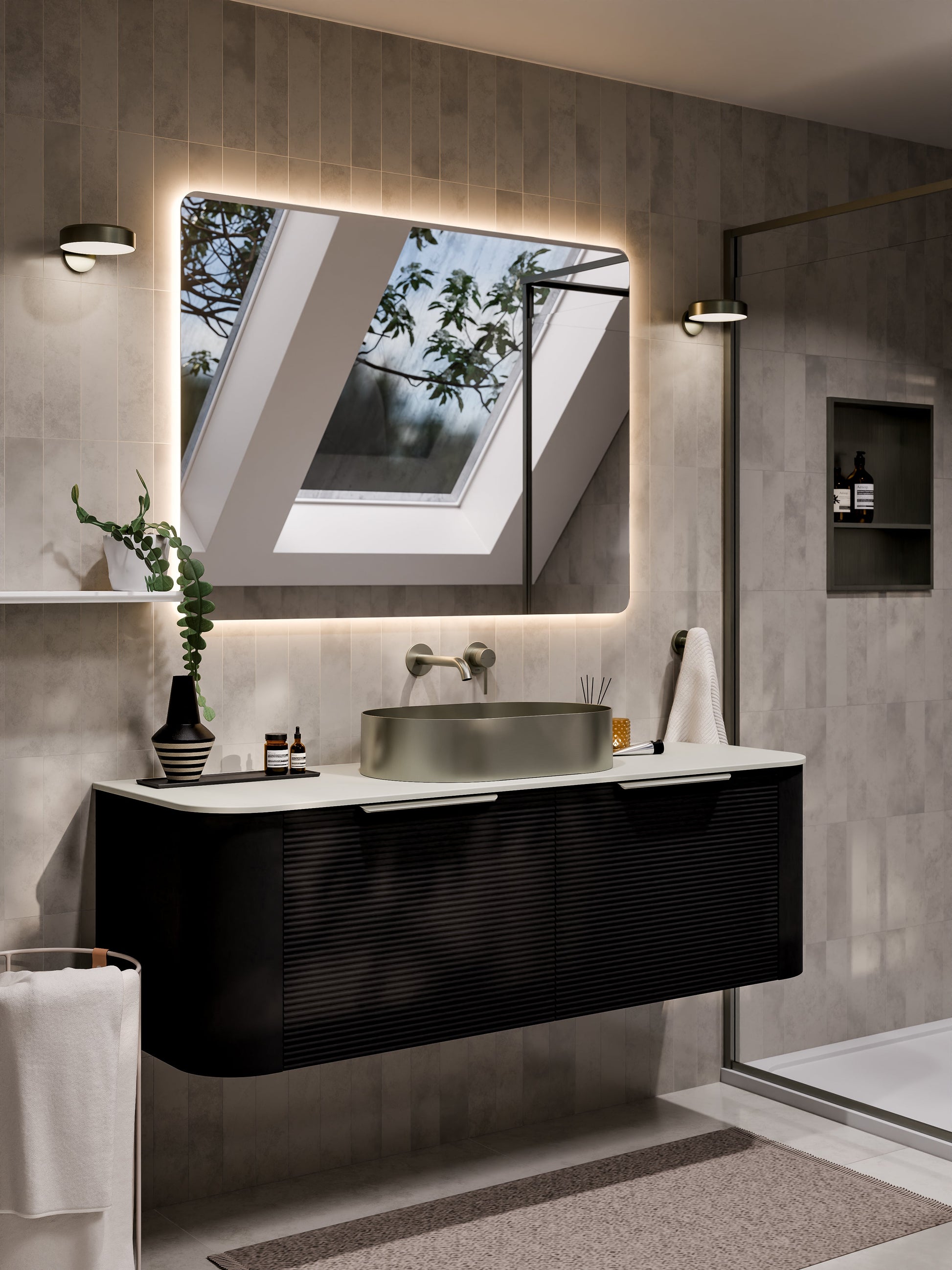 Code Nature 1500 Vanity | Flat Slab Top | Single Sink | Orchard Front