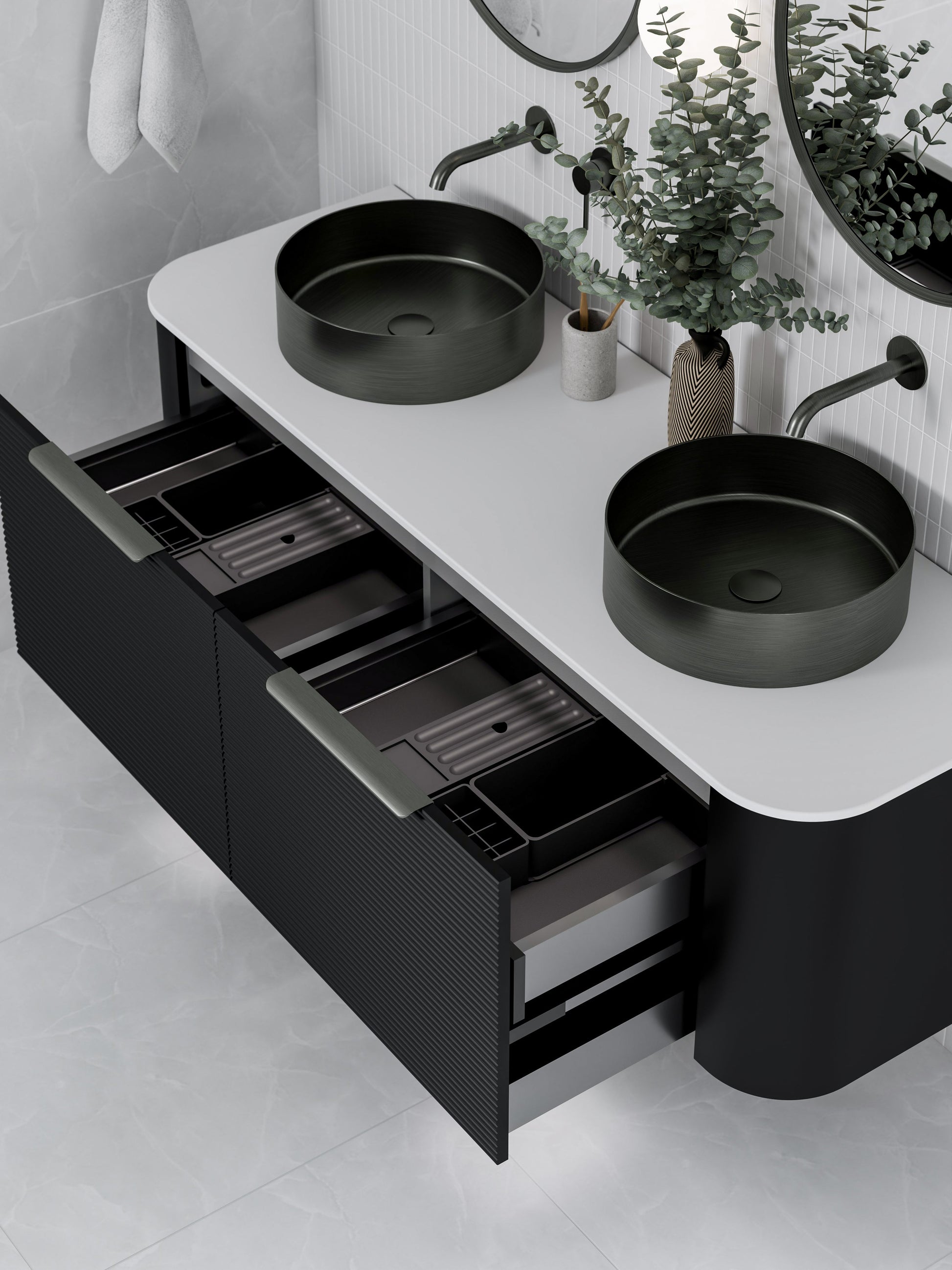 Code Nature 1500 Vanity | Flat Slab Top | Orchard Front