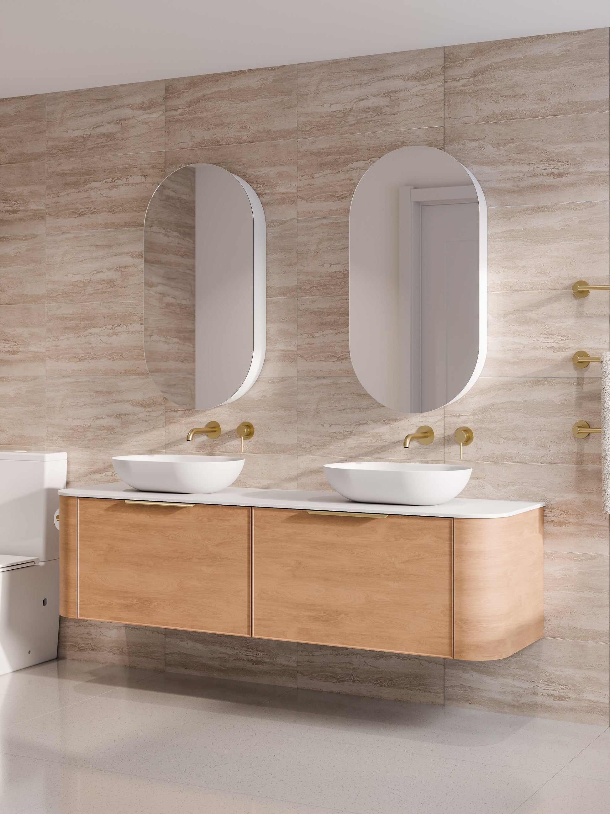 Code Nature 1800 Vanity | Flat Slab Top | Axel Front