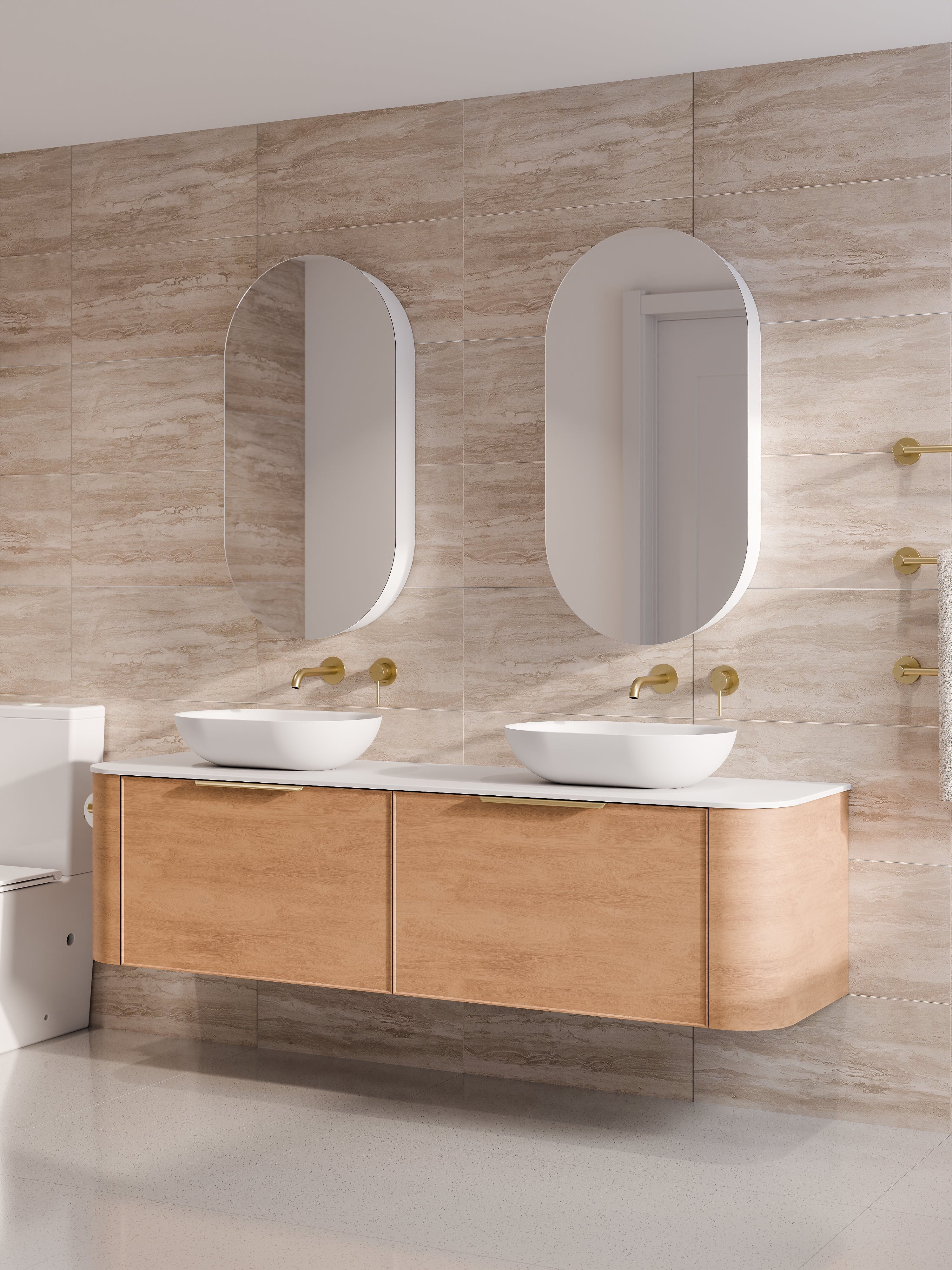 Code Nature 1800 Vanity | Flat Slab Top | Axel Front