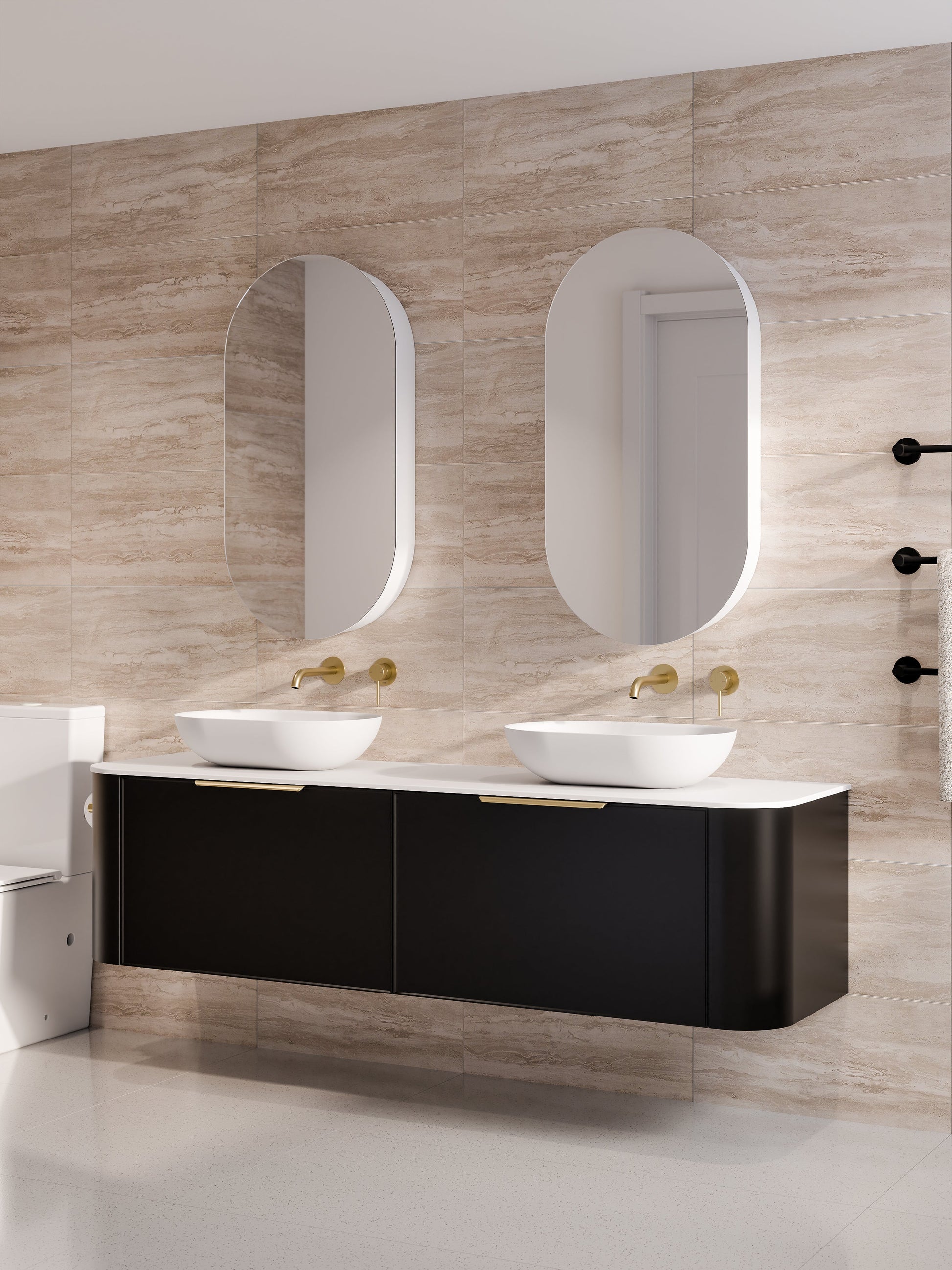 Code Nature 1800 Vanity | Flat Slab Top | Axel Front