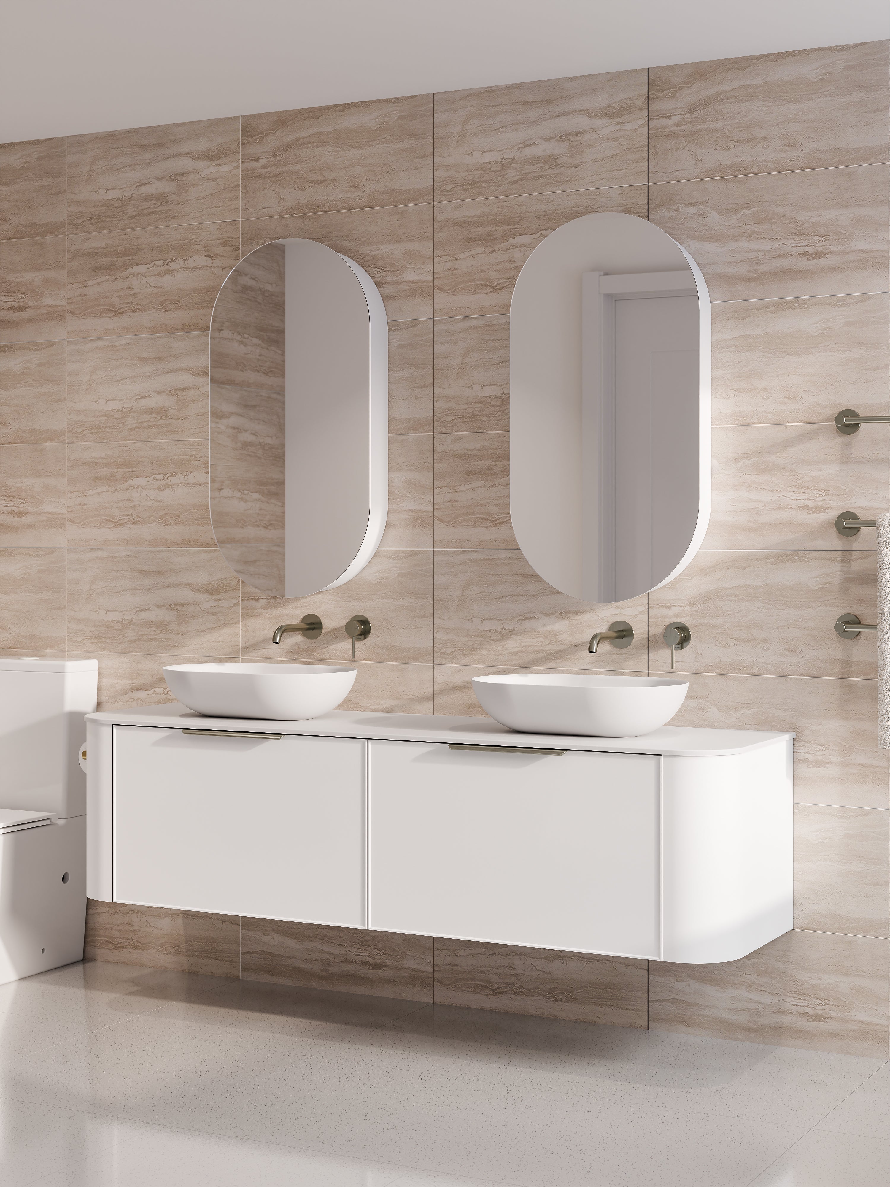 Code Nature 1800 Vanity | Flat Slab Top | Axel Front