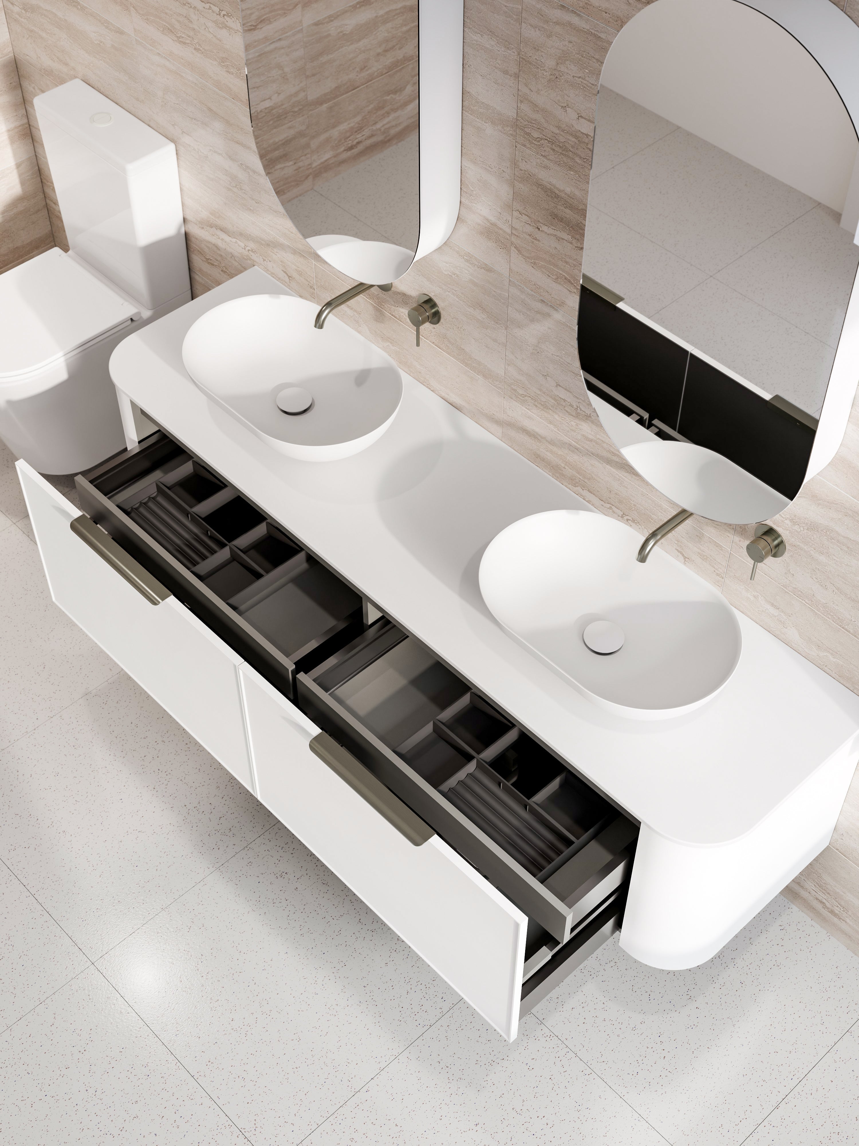 Code Nature 1800 Vanity | Flat Slab Top | Axel Front