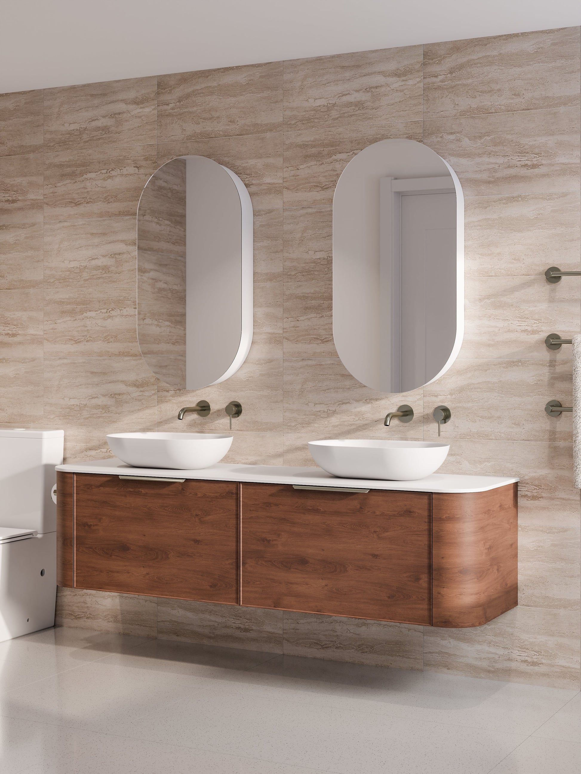 Code Nature 1800 Vanity | Flat Slab Top | Axel Front