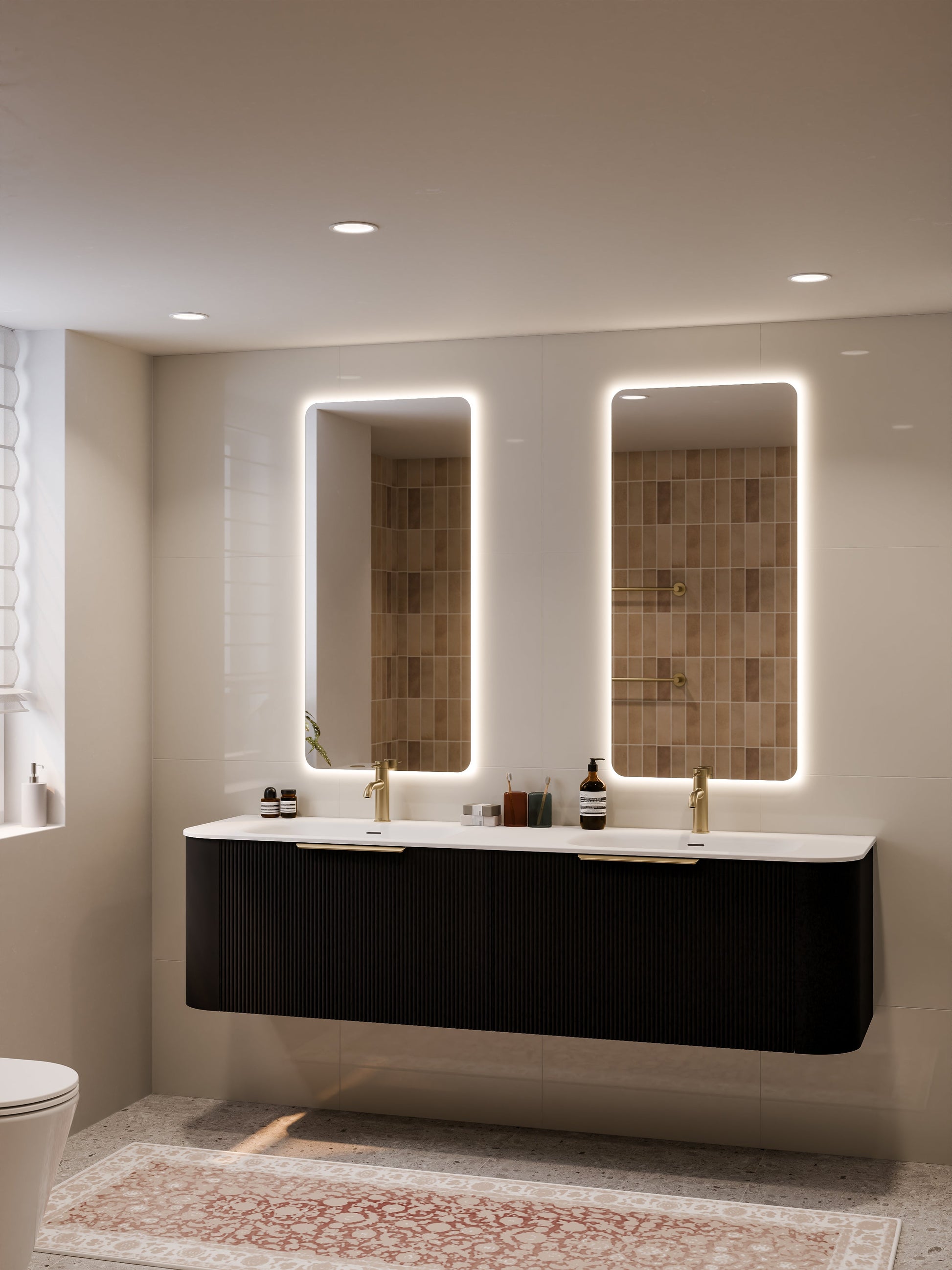 Code Nature 1800 Vanity | Navarra Sink | Pillar Front