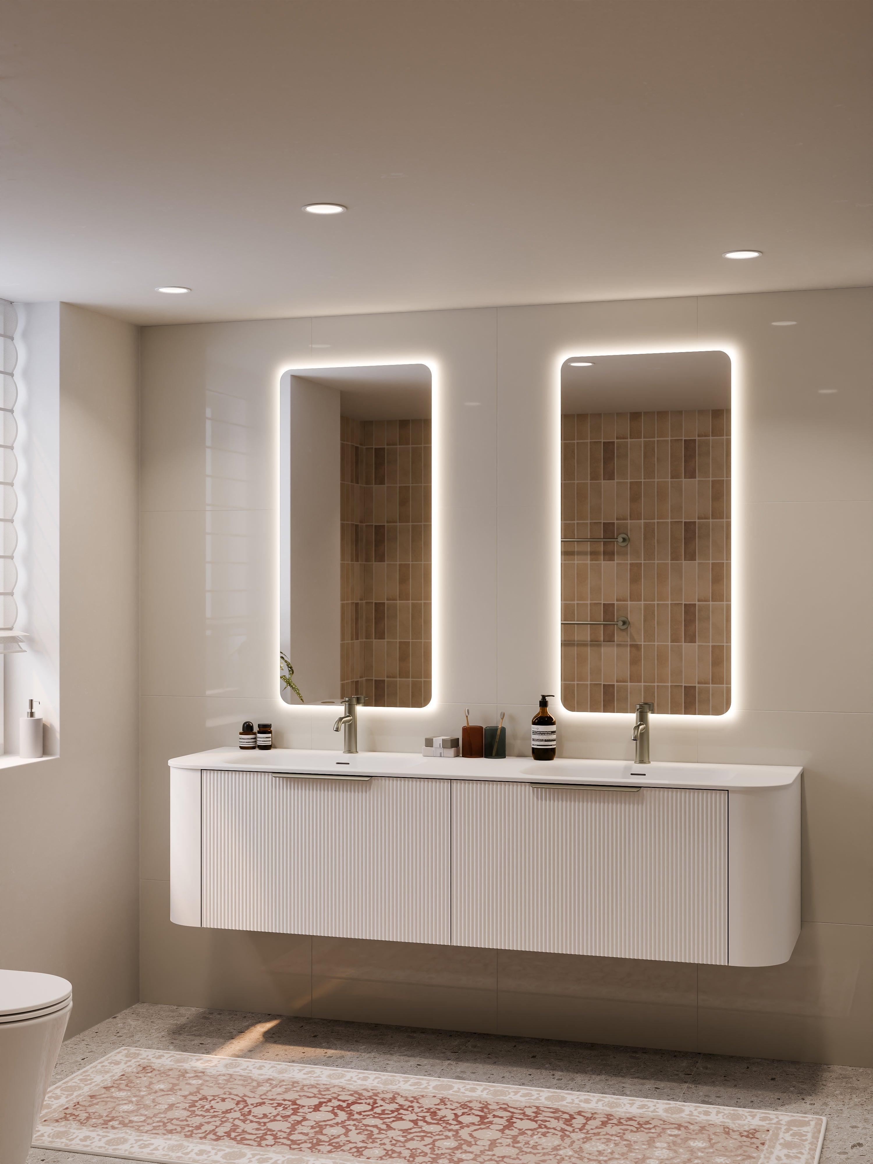 Code Nature 1800 Vanity | Navarra Sink | Pillar Front
