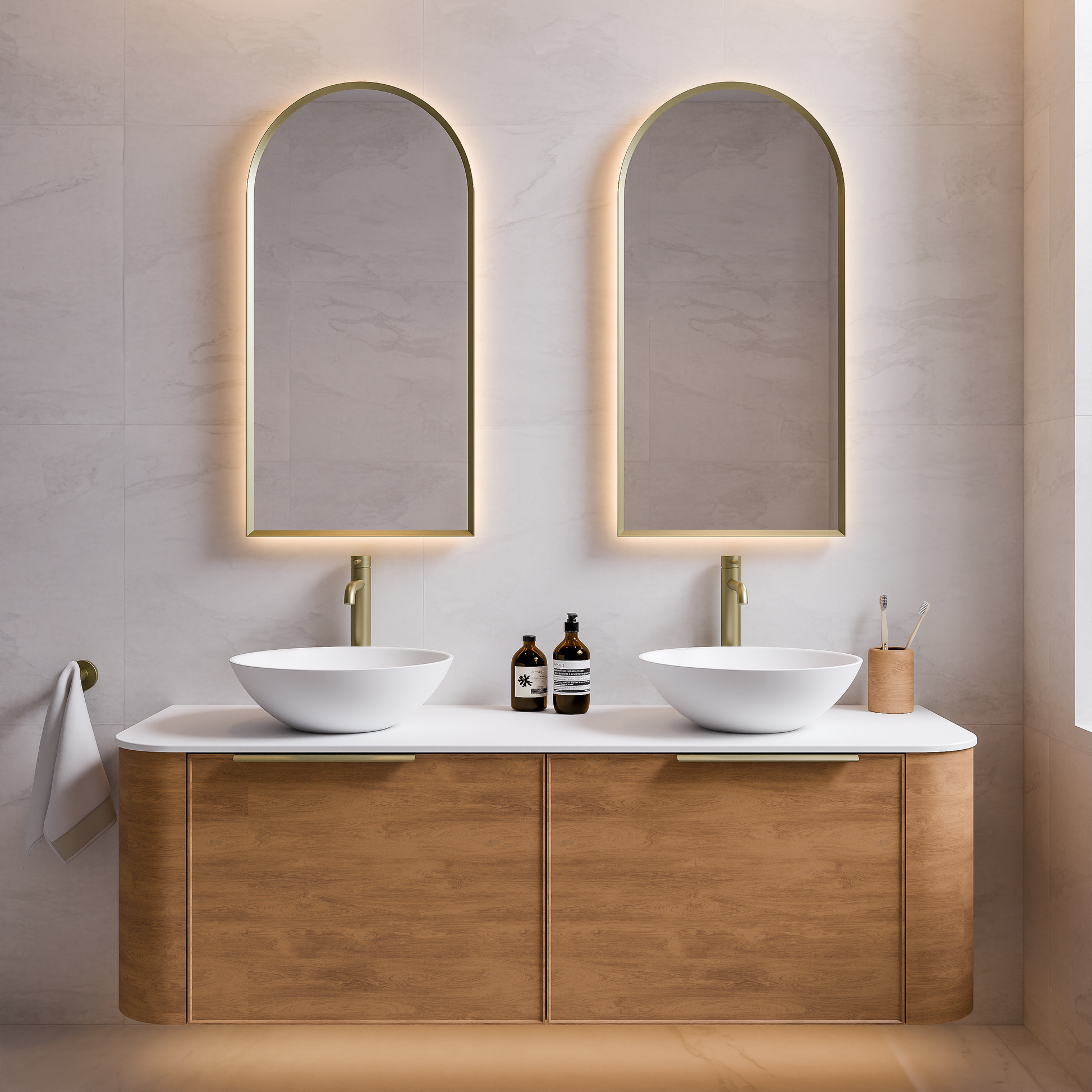 Code Nature 1500 Vanity | Flat Slab Top | Axel Front