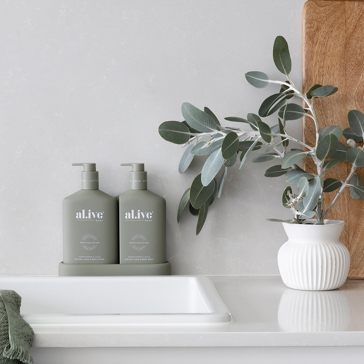 AL.IVE WASH & LOTION DUO - GREEN PEPPER & LOTUS