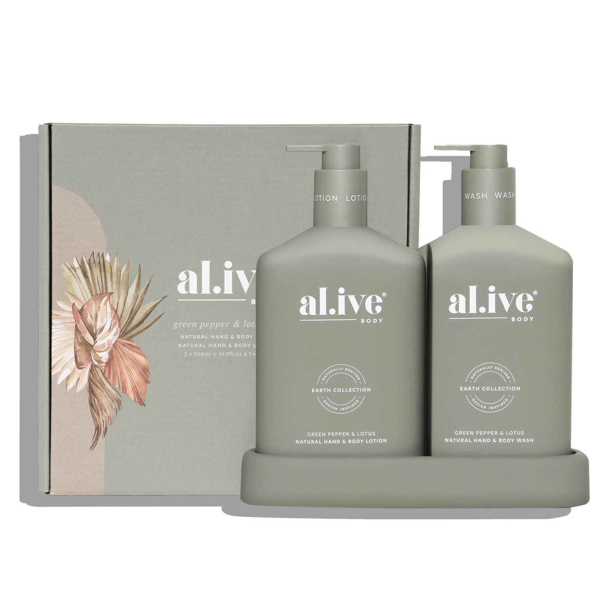 AL.IVE WASH & LOTION DUO - GREEN PEPPER & LOTUS