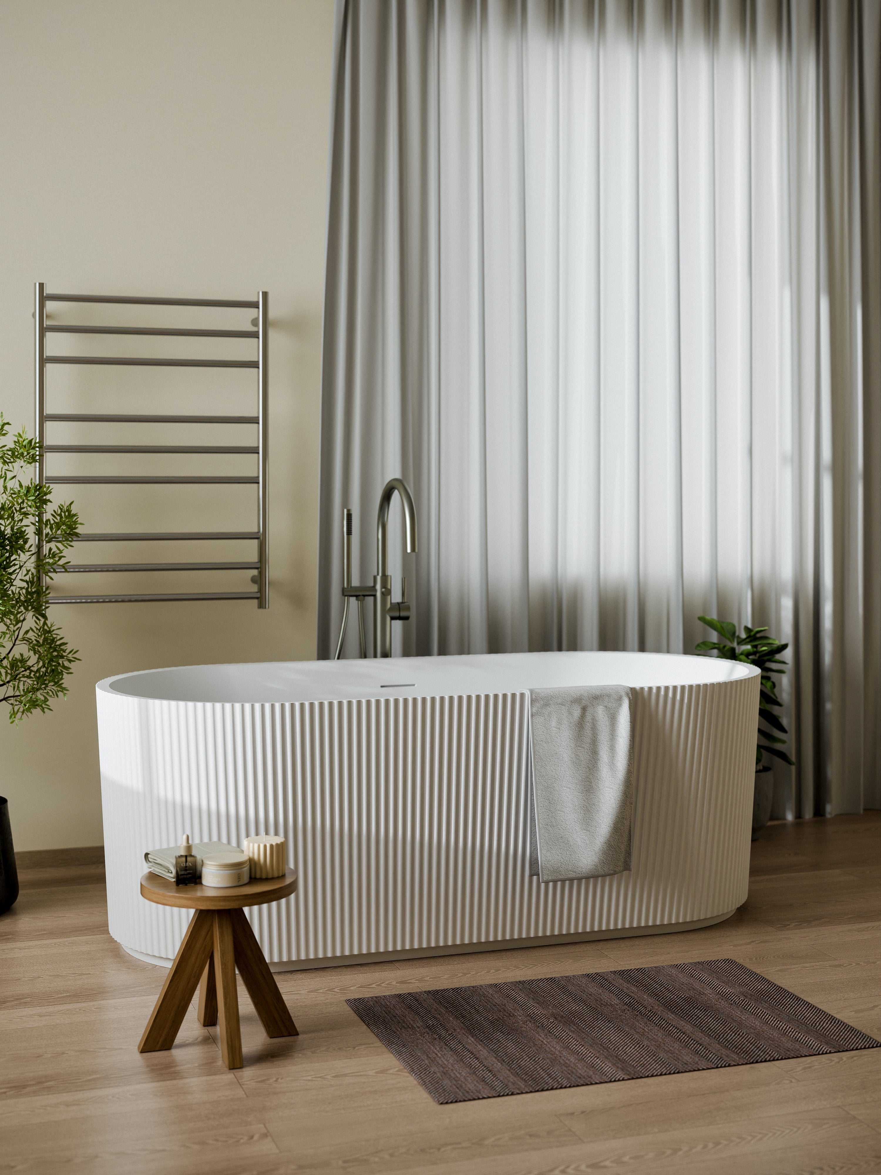 Code Nature Floorstanding Bath Filler | With Hand Spray