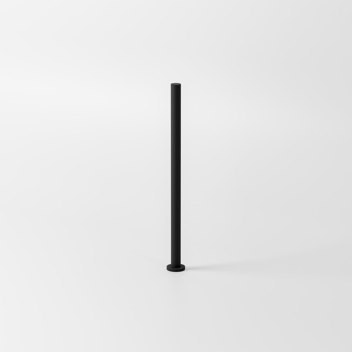 Pure 1000mm floorstanding heated towel rail in matte black