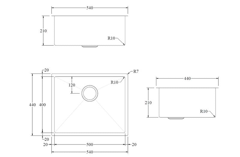 CODE SIERRA COMMERCIAL SINK 500x400