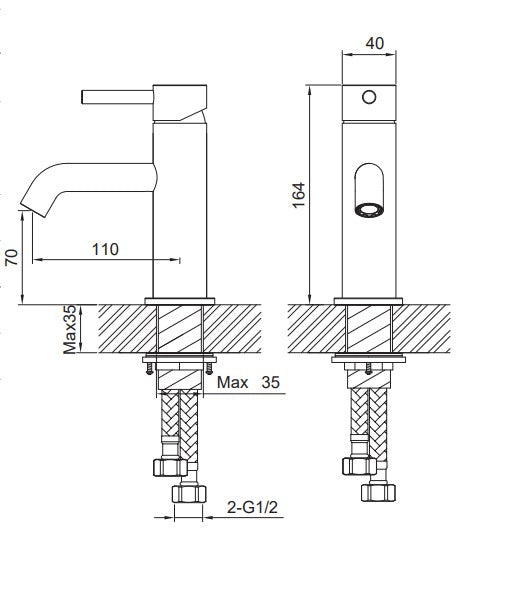 VODA STORM BASIN MIXER
