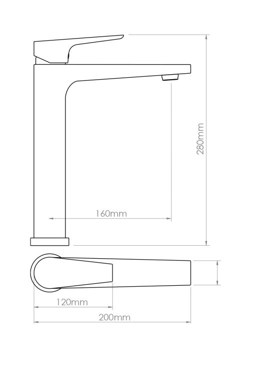 FORENO NORTH HIGH RISE BASIN MIXER - 4 COLOURS