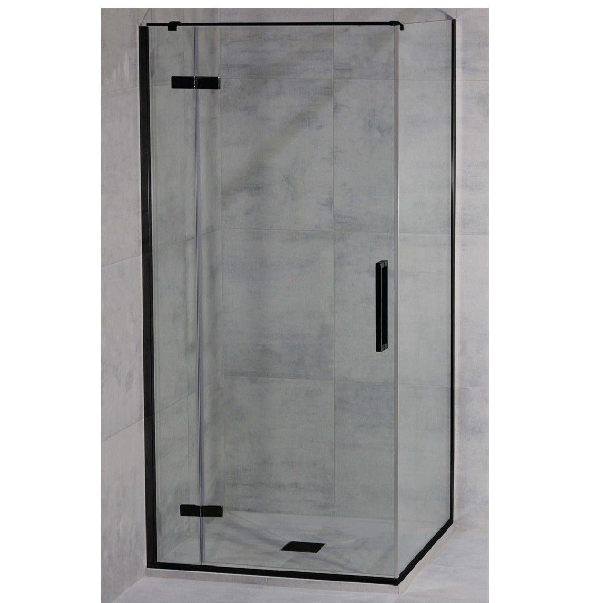 ELITE FRAMELESS LUXURY SWING  PIVOT SHOWER DOOR ONLY - 2 COLOURS