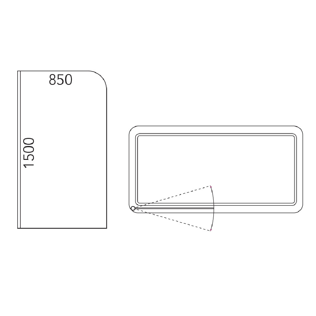 ELITE SHOWER OVER BATH KITS 1525X760MM - 2 OPTIONS