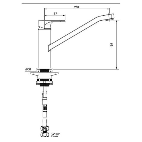 METHVEN GLIDE SINK MIXER - 2 COLOURS