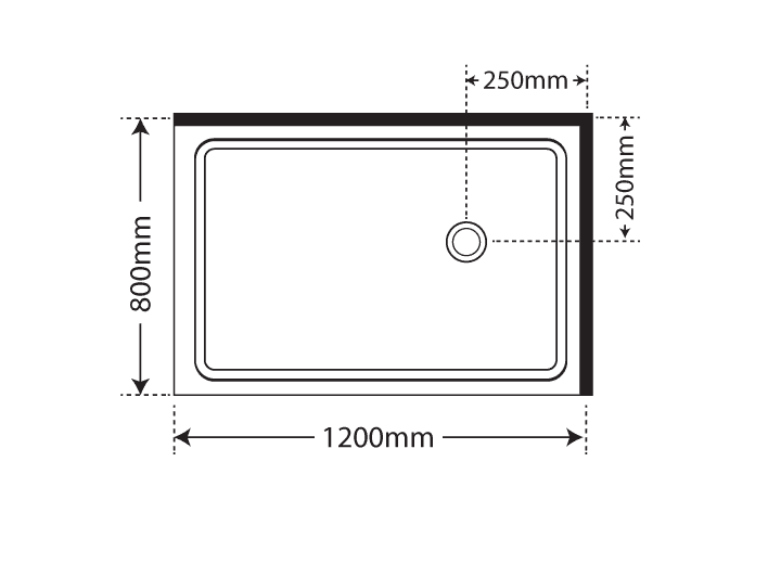 ELITE ELEGANCE 2 PANEL SLIDING DOOR SHOWER KIT - 2 SIDED
