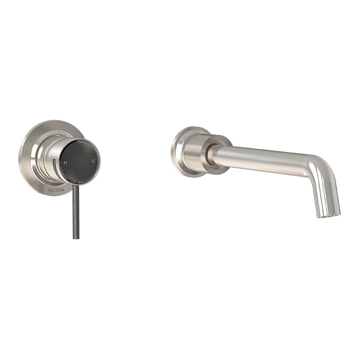 FELTON TATE WALL MOUNTED BASIN OR BATH MIXER - 10 COLOUR OPTIONS