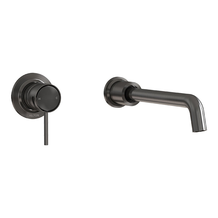 FELTON TATE WALL MOUNTED BASIN OR BATH MIXER - 10 COLOUR OPTIONS