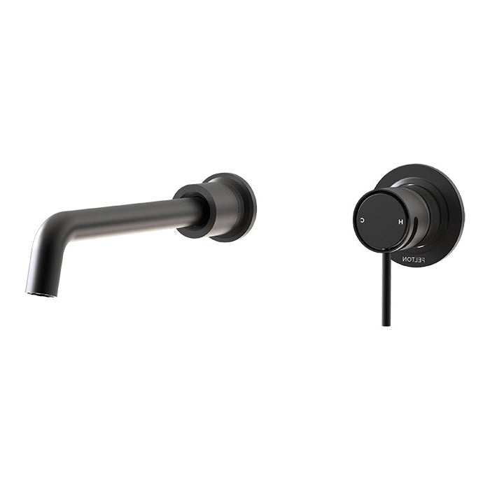 FELTON TATE WALL MOUNTED BASIN OR BATH MIXER - 10 COLOUR OPTIONS