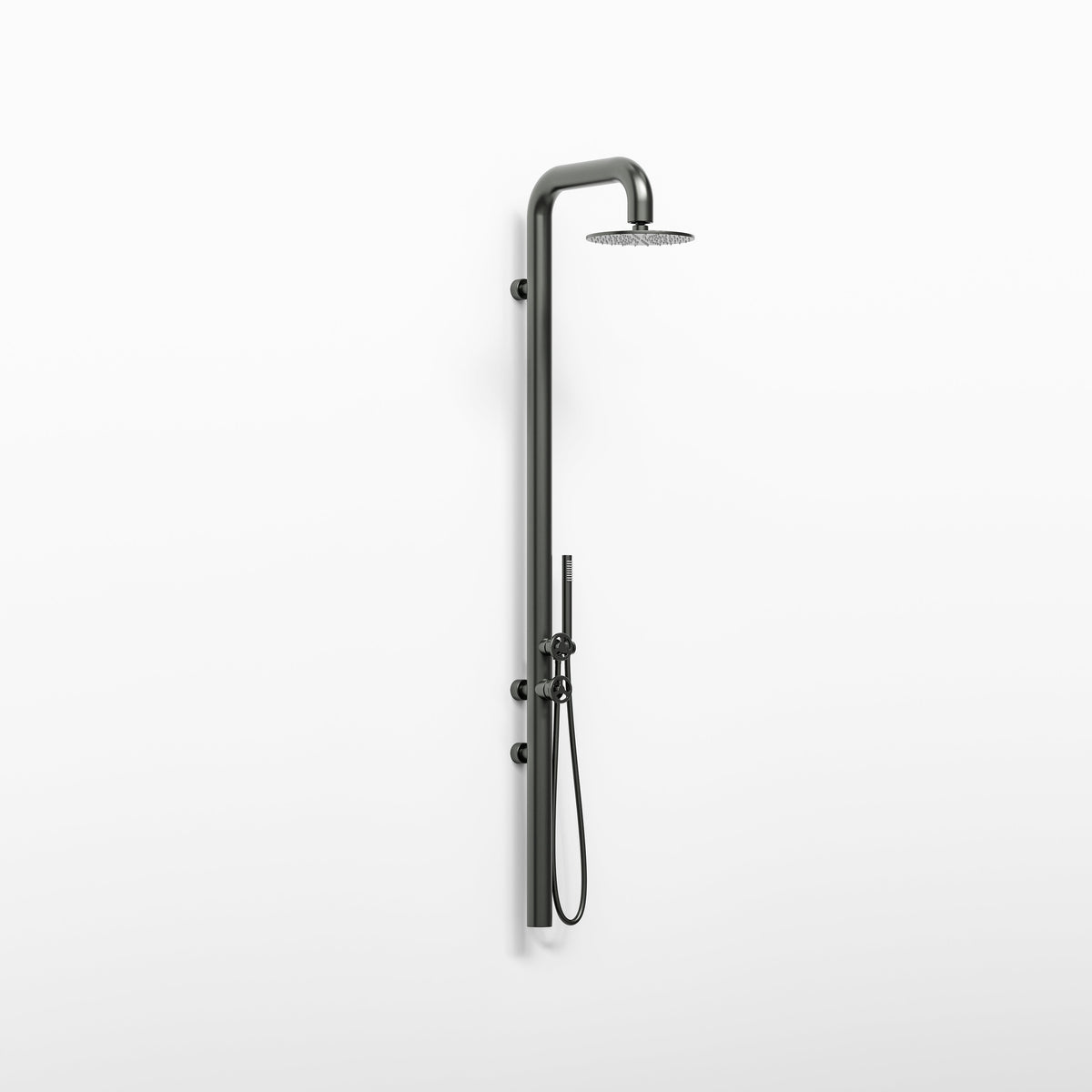 Tasman Outdoor Wall Shower With Mixer & Hand Shower