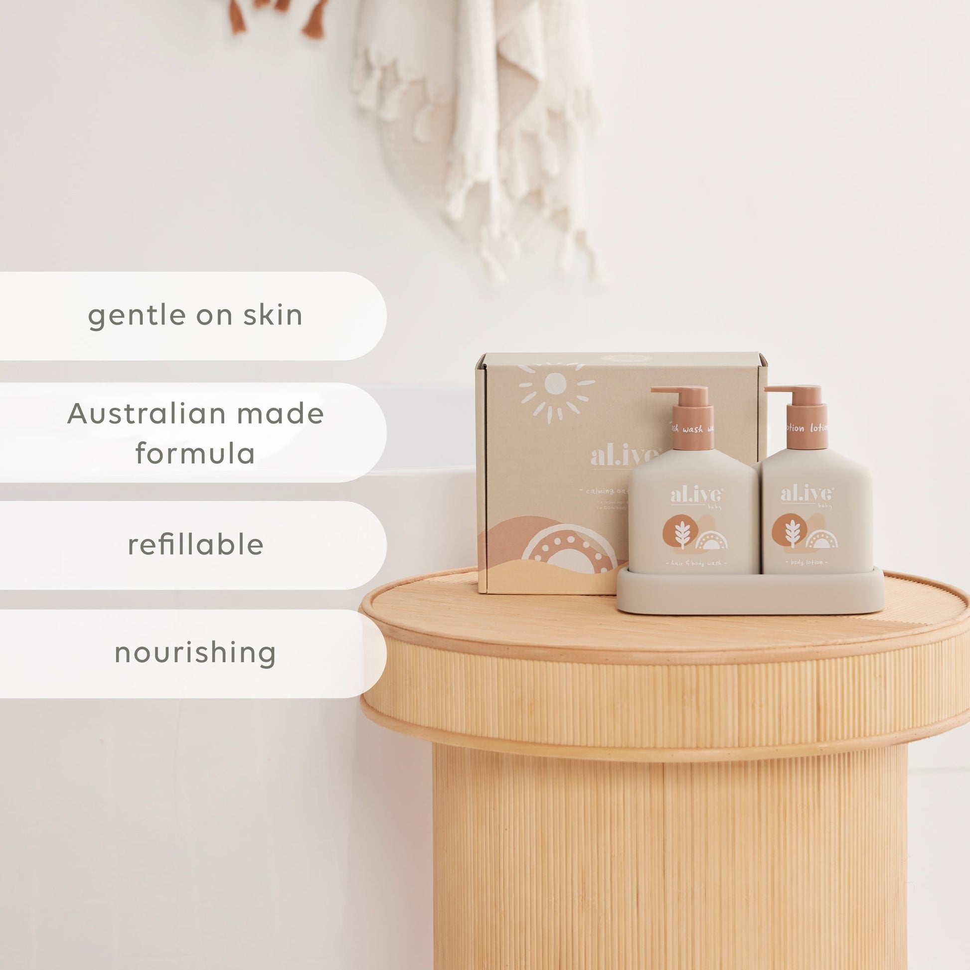 AL.IVE BABY HAIR & BODY DUO - CALMING OATMEAL