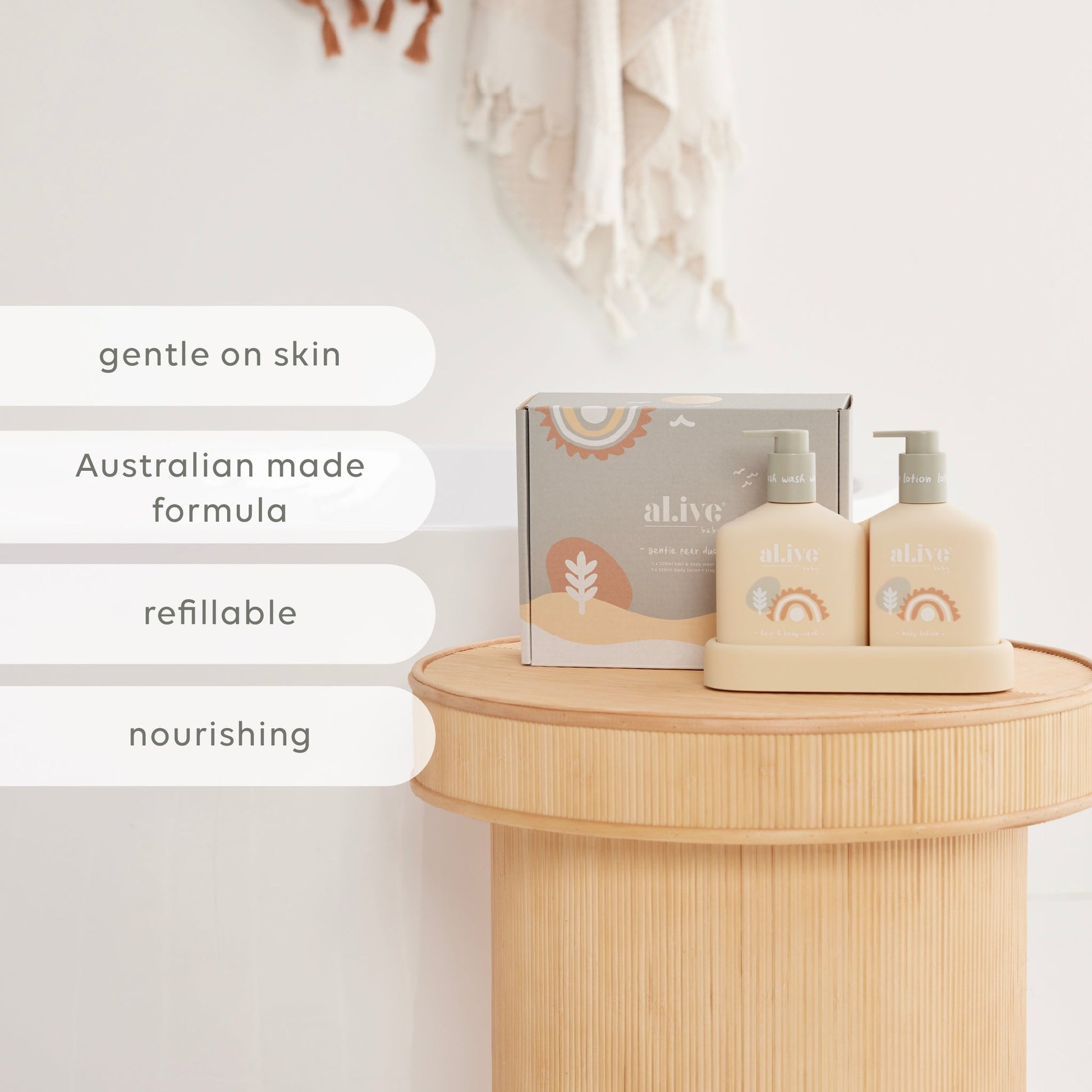 AL.IVE BABY HAIR & BODY DUO - GENTLE PEAR