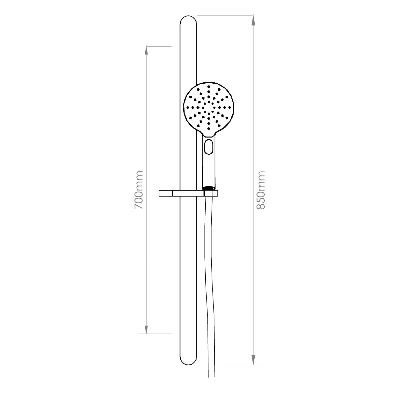 VODA OLYMPIA 3 FUNCTION SHOWER SLIDES - 3 COLOURS