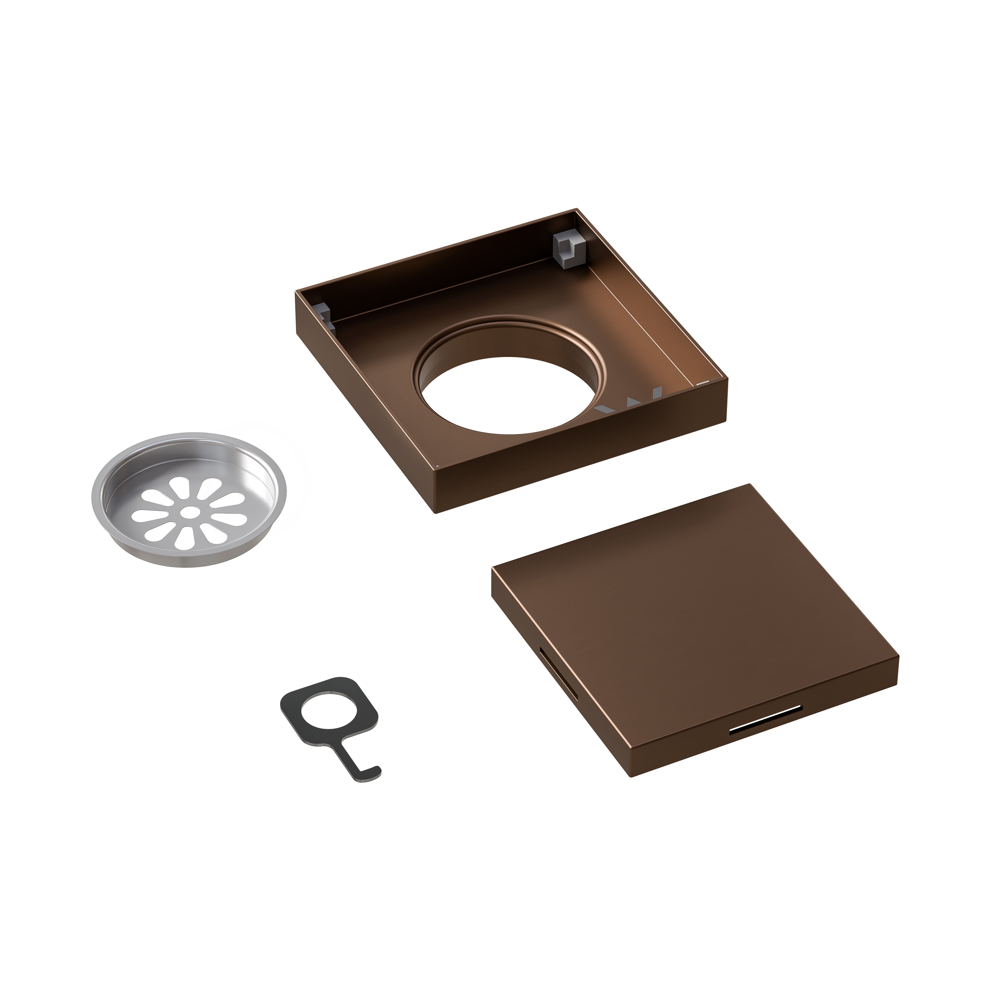 CODE VERSA SQUARE TILED SHOWER FLOOR WASTE