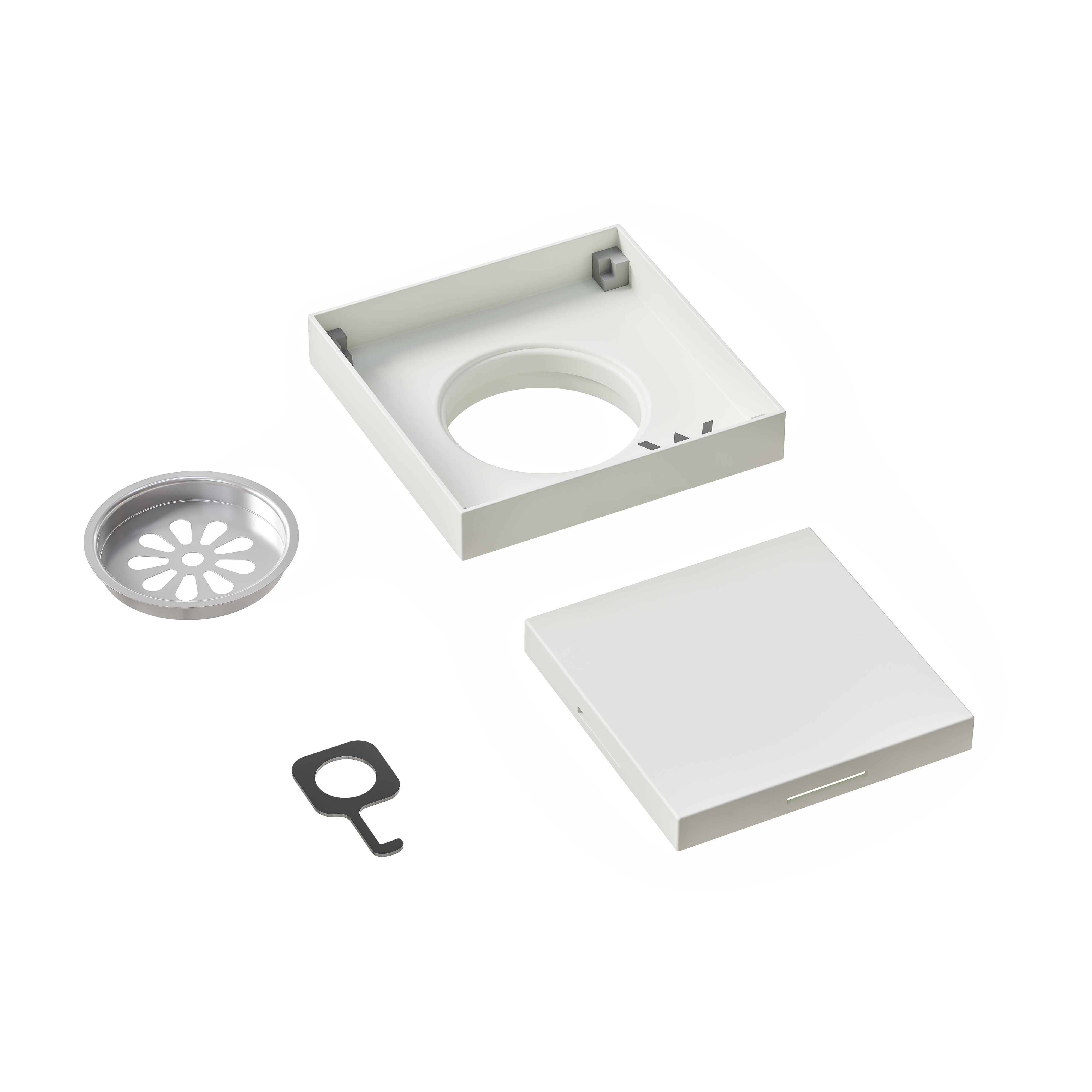 CODE VERSA SQUARE TILED SHOWER FLOOR WASTE
