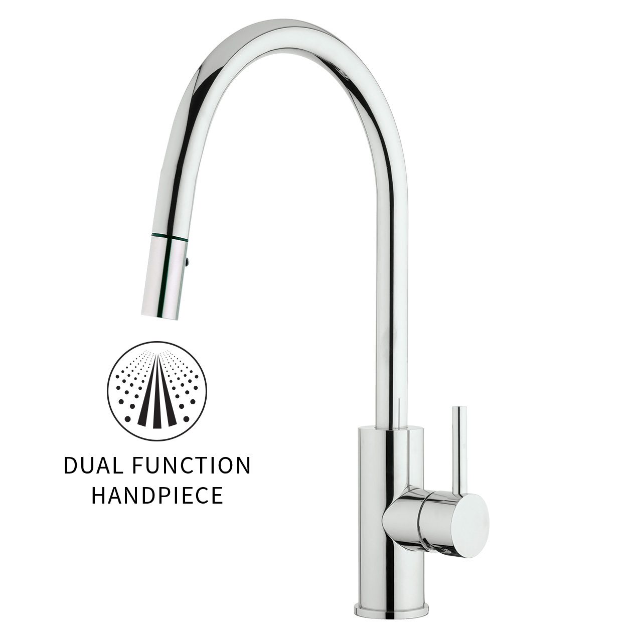 VODA STORM MINIMALIST PULLOUT SINK MIXER - 4 COLOURS