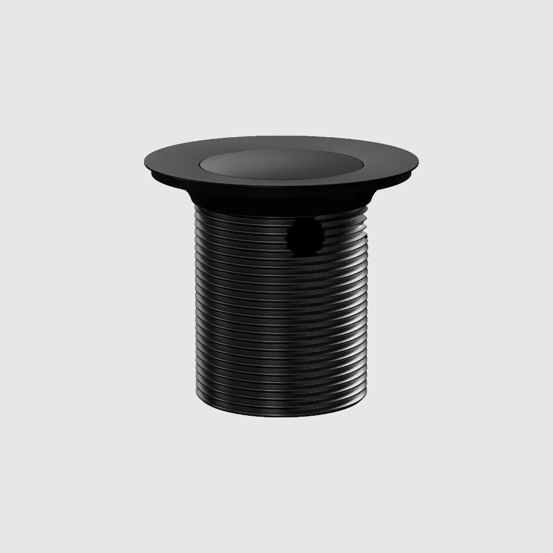 Versa 40mm pop up bath waste with integrated overflow in a metallic finish