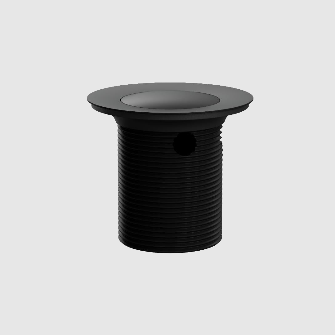 Versa 40mm pop up bath waste with integrated overflow in a metallic finish