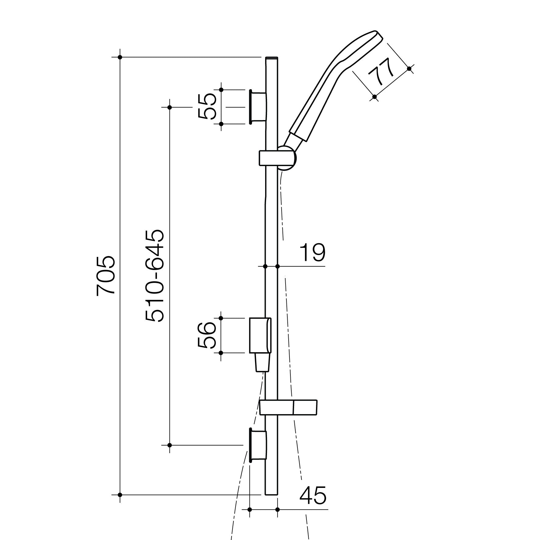 METHVEN WAIPORI MK2 SATINJETÂ® RAIL SHOWER